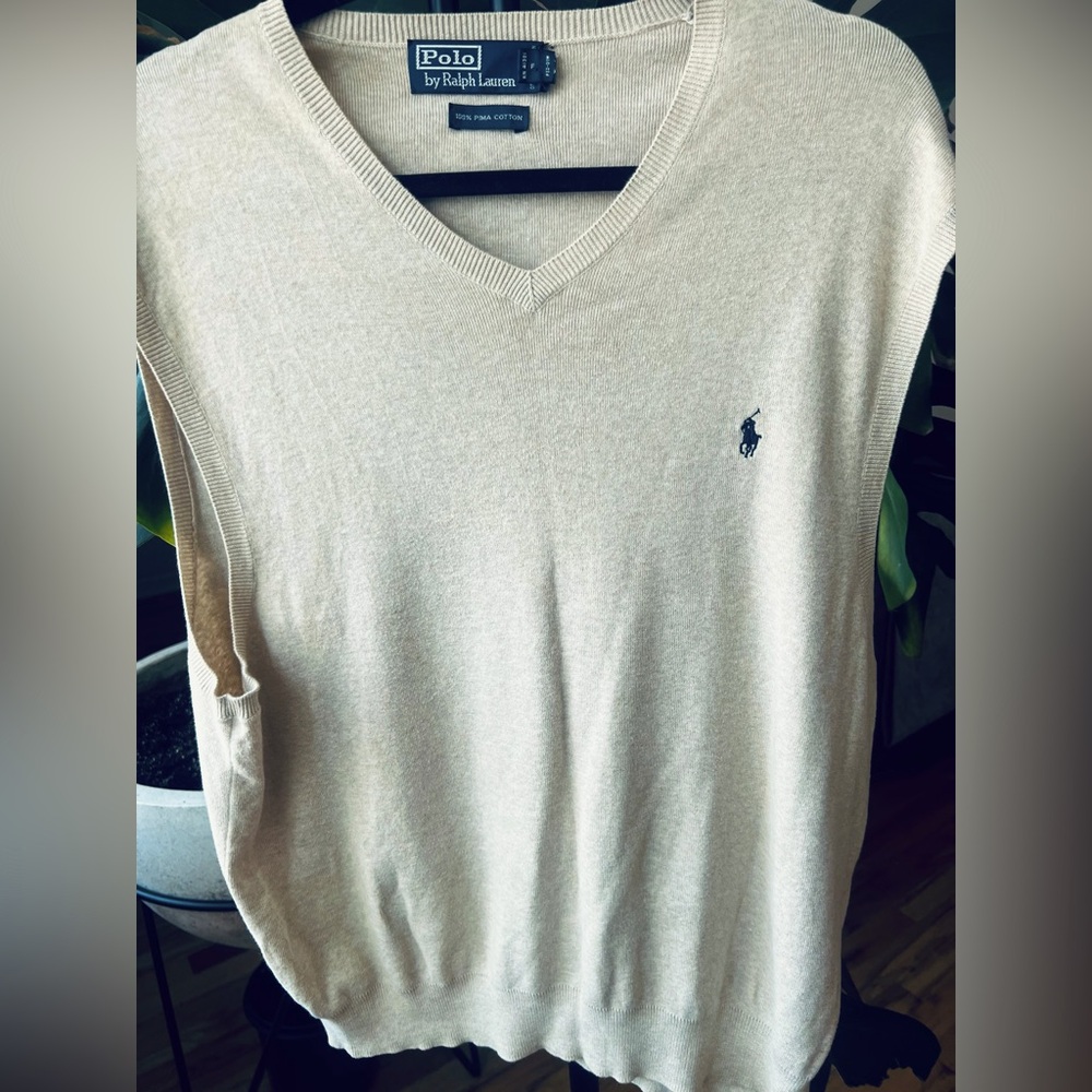 Polo Ralph Lauren Beige Sweater Vest